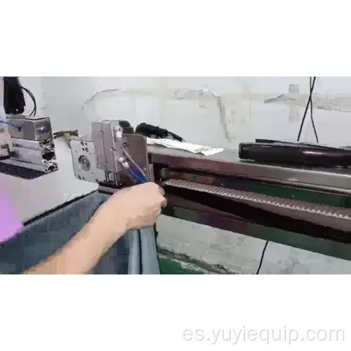 Cortadora vertical de tela de 220 V con soporte de mantenimiento de por vida